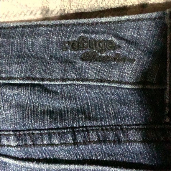 Women’s refuge flared low rise blue jeans size 7 - Picture 4 of 4